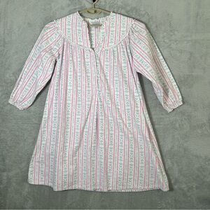 Lanz of Salzburg Nightgown Womens Large Flannel Floral Cottage Cozy Sleep Lounge